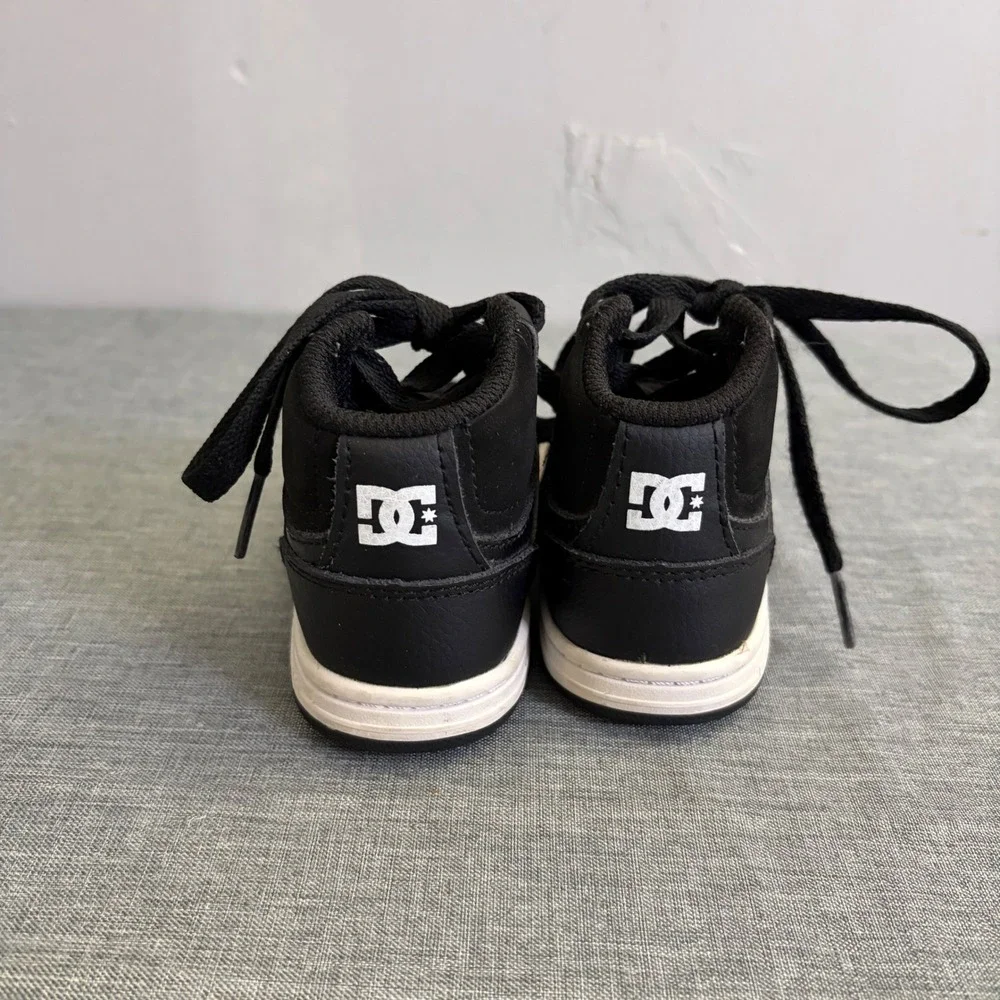 DC Shoes Sneakers Toddler 5 Black Pure High-Top Leather Skate Shoes